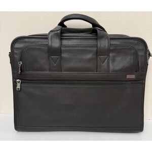 Tumi Model 96011D4 Black Leather Briefcase NO STRAP